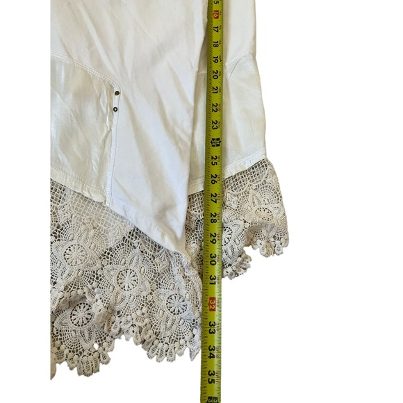 Testimony Ivory French Terry Cardigan Women Size Medium | 45-16 - Picture 5 of 6